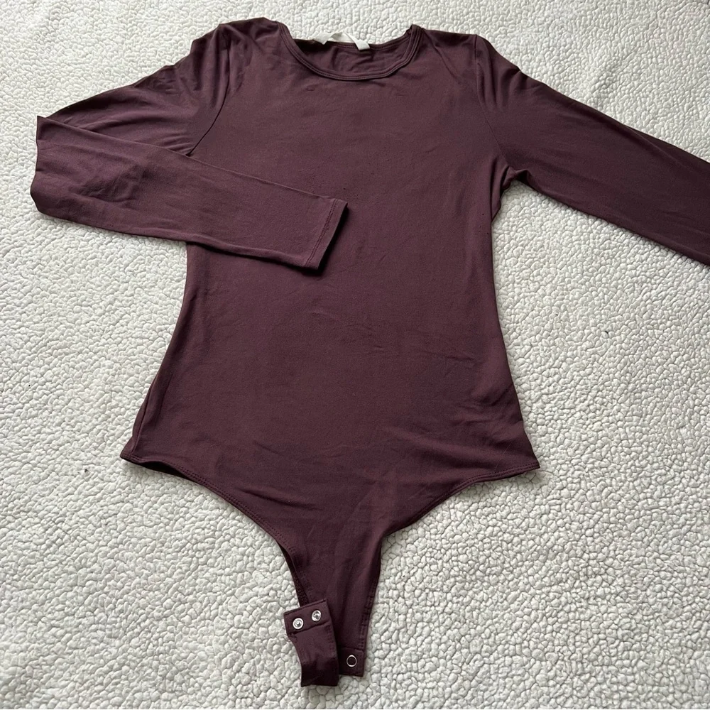 Bluenotes Purple Long Sleeve Bodysuit - Picture 10 of 10